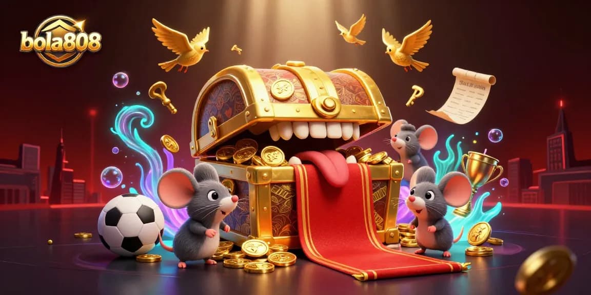 Experience thrilling sports betting with bola808's captivating treasure scene and dynamic game elements.