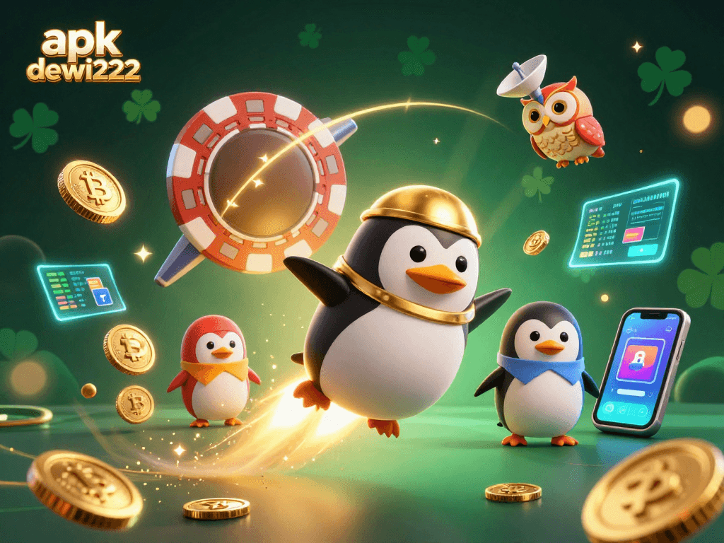 Rasakan keseruan bermain apk dewi222 dengan latar belakang kasino berdekorasi mewah.