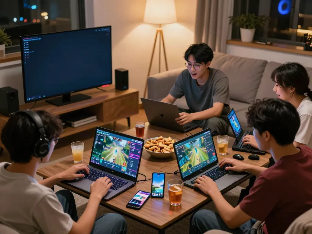 Pengguna AHHA4D menikmati sesi permainan online yang seru dalam suasana nyaman.