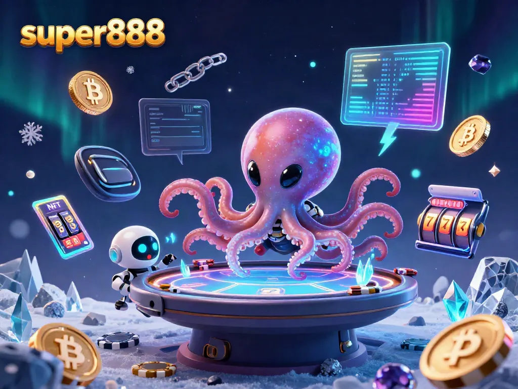 Super888 membawa kesenangan dengan alien kalamar bermain poker holografis dan chip asteroid.