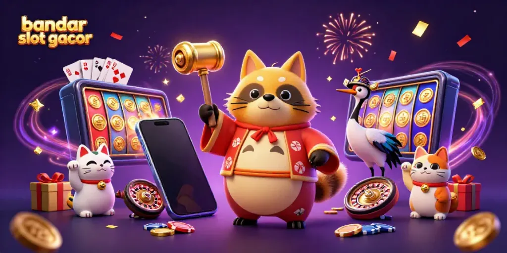 Mainkan bandar slot gacor dengan keberuntungan tanuki, crane, dan kucing maneki-neko di permainan slot modern.
