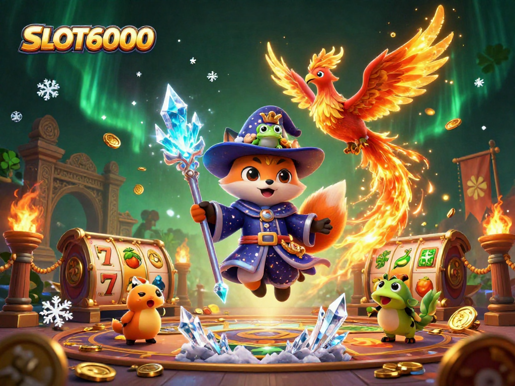 SLOT6000 engages players with thrilling slots, featuring vibrant characters and dynamic game elements.