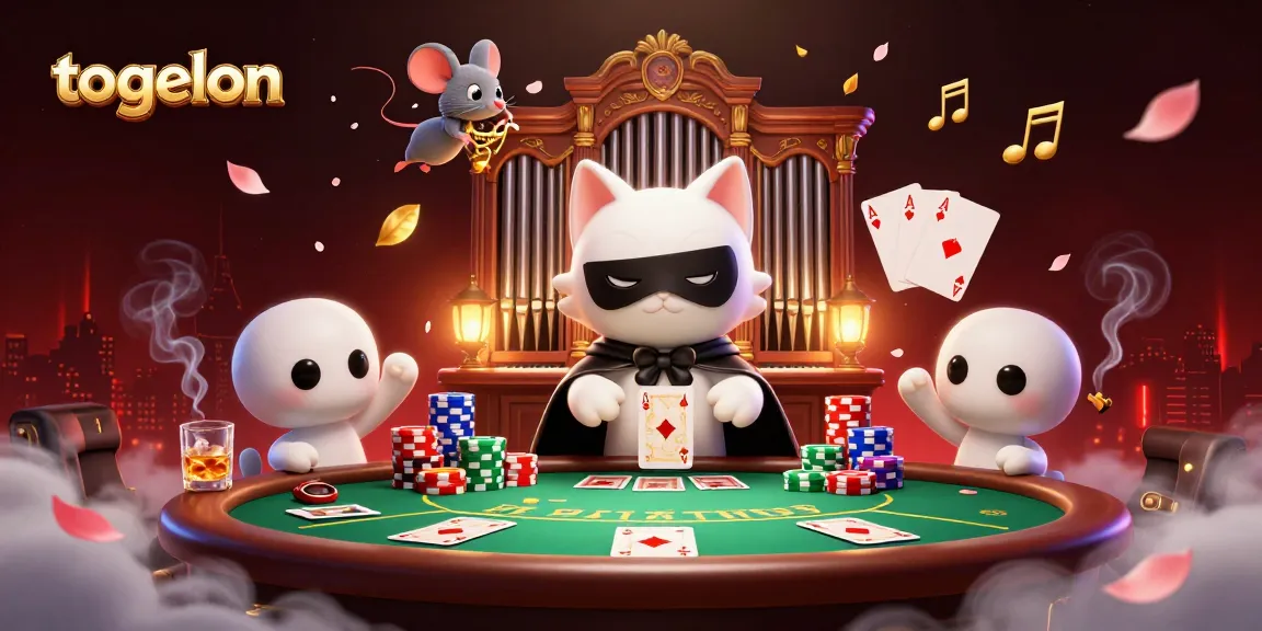 Experience thrilling moments with togelon as a charming cat entertains at the casino's ornate organ.