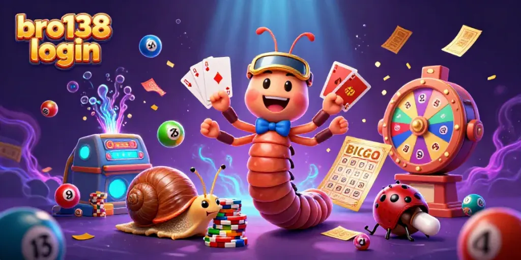Engage with bro138 login at an exciting 3D casino scene featuring dynamic characters and elements.